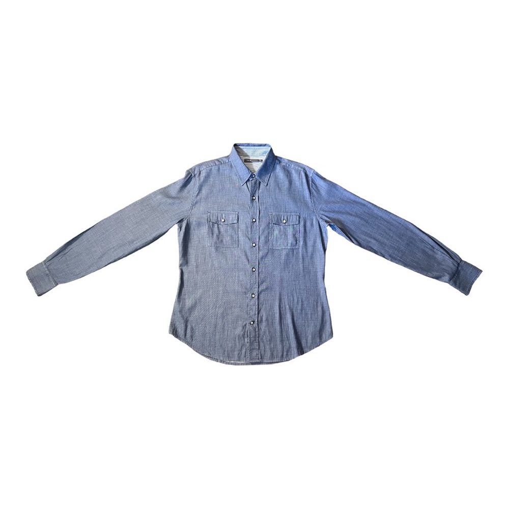 Vince, Ladies, Chambray, Collared, Long Sleeved, Button up, Top, Sz. M